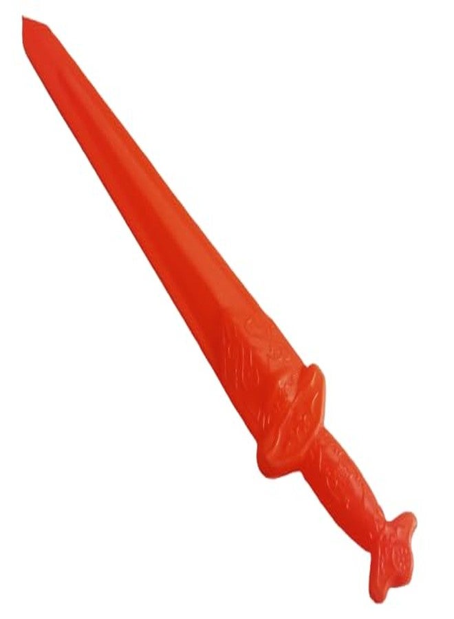 ZOKCY® (Pack of 4 Pcs) Plastic Sword (Talwar) Toy for Kids/Talwar Toy for Kids Boys and Girls Random Colours/Plastic Sword (Talwar) for Boys - Image 4
